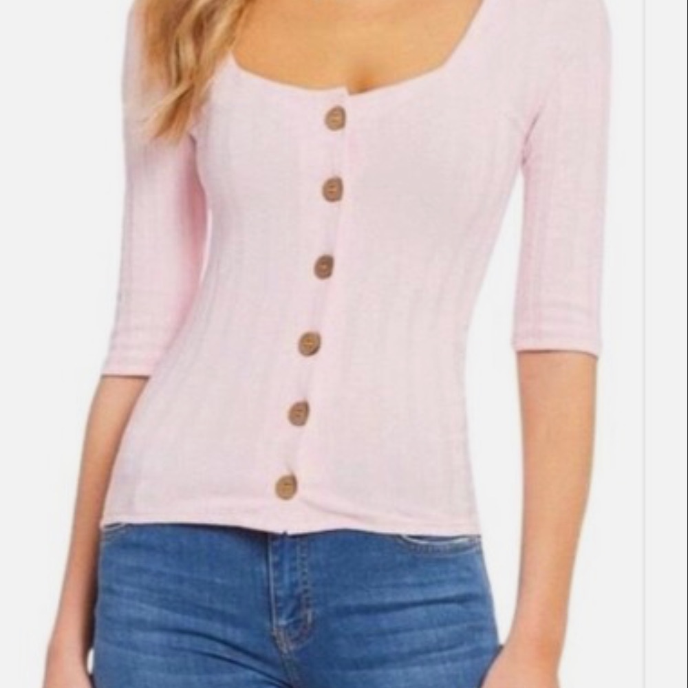 Free People Women's Central Park Top in Pink